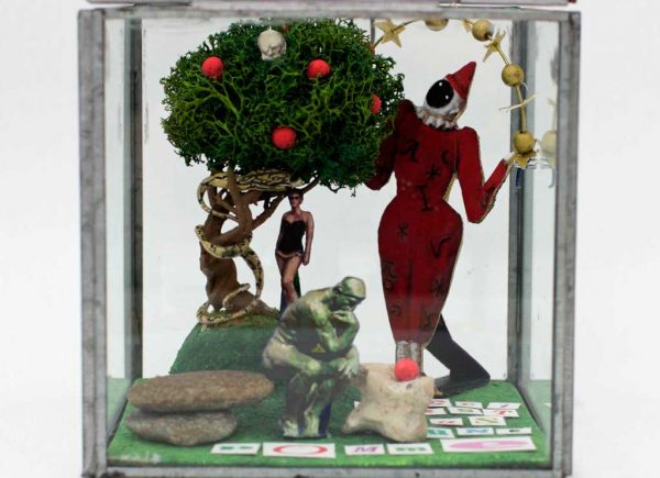 Brigitte Szenczi - El árbol del bien y del mal - 13,5 x 13,5 x 13,5 cm, Escultura 2014